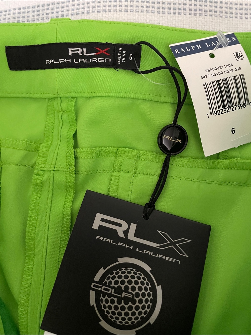 Ralph Lauren Neon Lime Green Women’s Golf Shorts - Picture 2 of 5